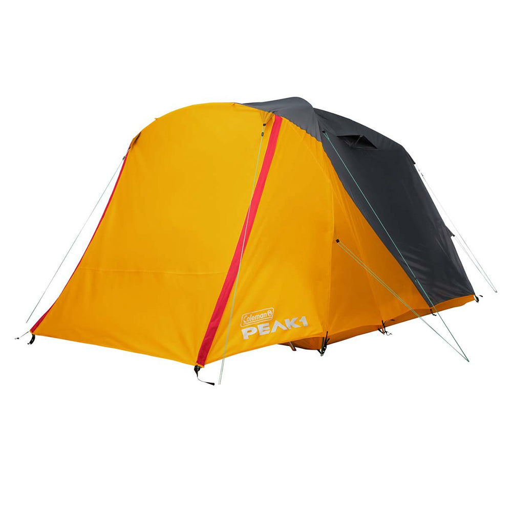 Coleman PEAK1™ 6-Person Dome Tent – Marigold/Dark Stone | Premium WeatherTec™ Plus Backpacking & Camping Tent