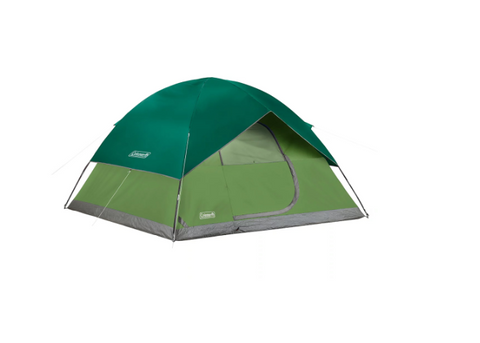 Coleman Sundome 6-Person Camping Tent – Spruce Green | Spacious Family Dome Tent with Weather Protection & Easy Setup
