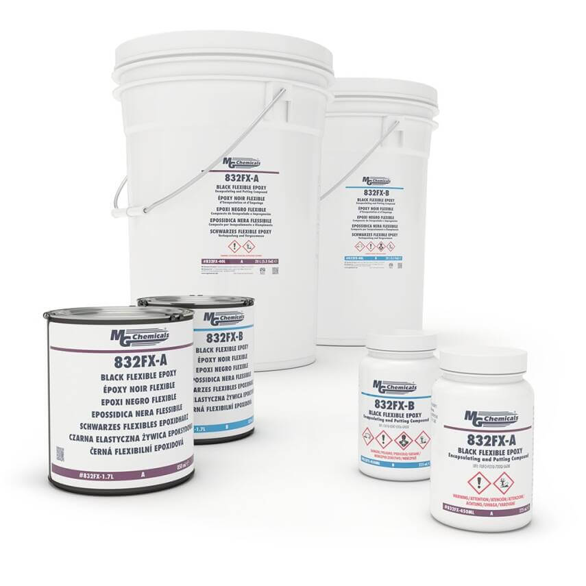 MG Chemicals 832FX Black Flexible Epoxy Potting Compound